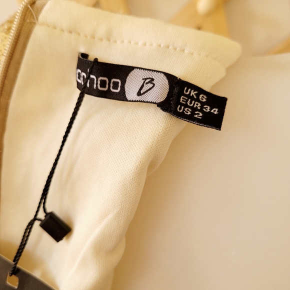 BOOHOO BOUTIQUE Gold Sequin Bodycon Dress (s6) Eliza BNWT - Picture 12 of 15